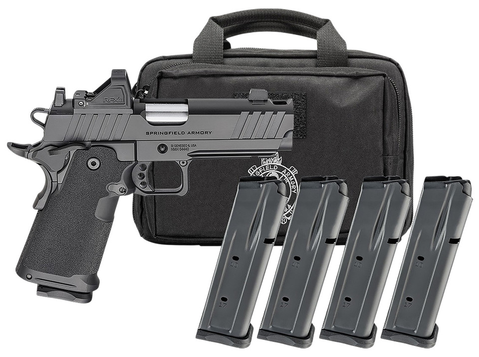 Springfield Armory Prodigy Comp 4.25-inch 9mm Pistol with Green Dot Optic and Accessories