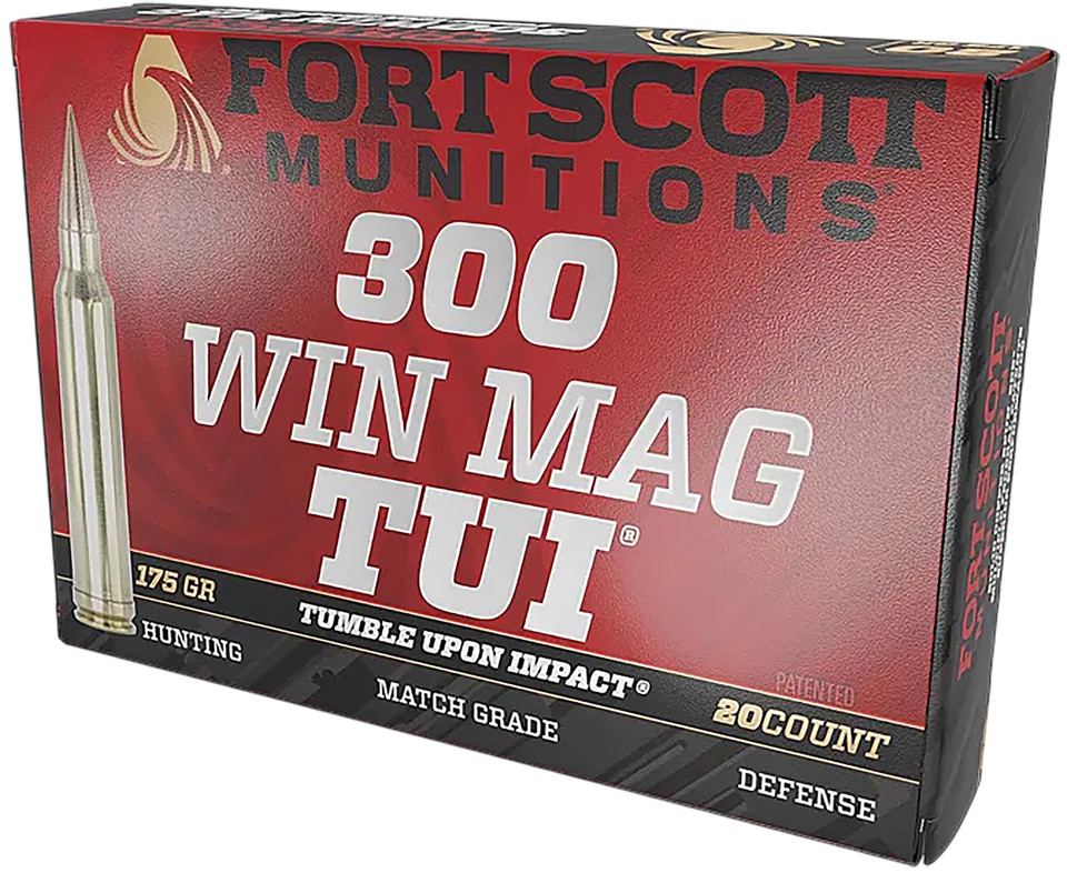 Fort Scott Munitions 300 Winchester Magnum Solid Copper Spun Bullet