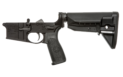 GUNFIGHTER Complete Lower Receiver Group – SPMD, Black | Mil-Spec AR15/M4 Platform