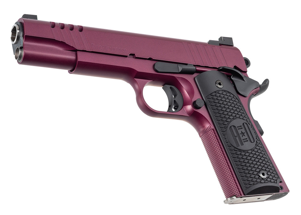Auto Ordnance 1911TCAC9 45 ACP 5-Inch Stainless Steel Pistol with Black Cherry Cerakote Finish