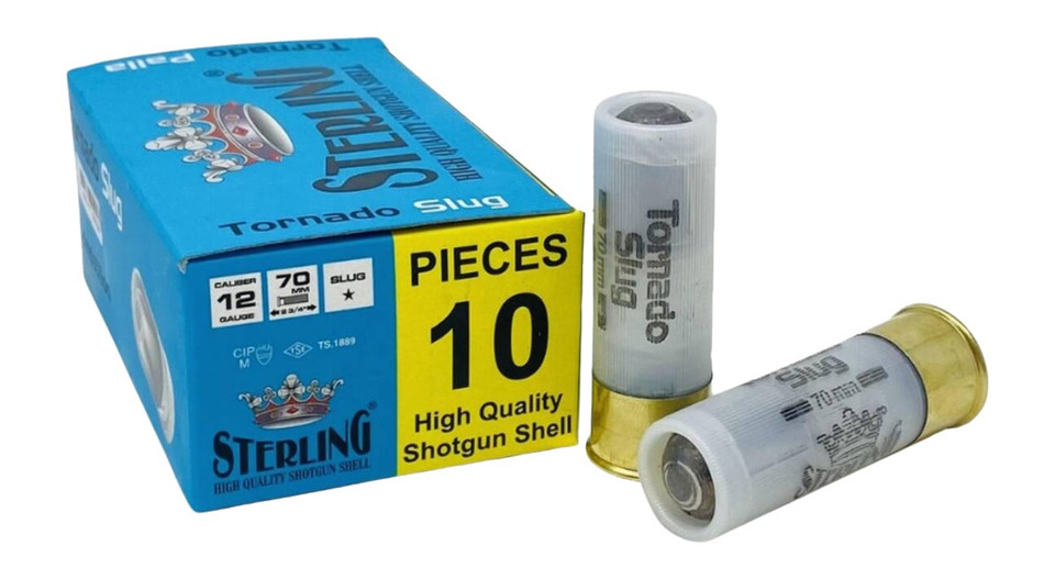Global Ordnance LLC Sterling 12GA 2.75-Inch Slug Ammunition (20 Rounds)
