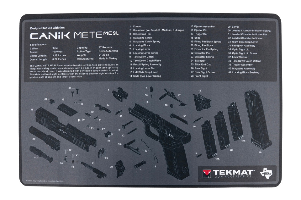 TekMat Canik MC9L Cleaning Mat