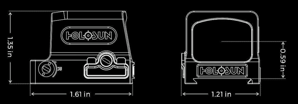 Holosun 509T X2 Green Dot – Enclosed Reflex Sight