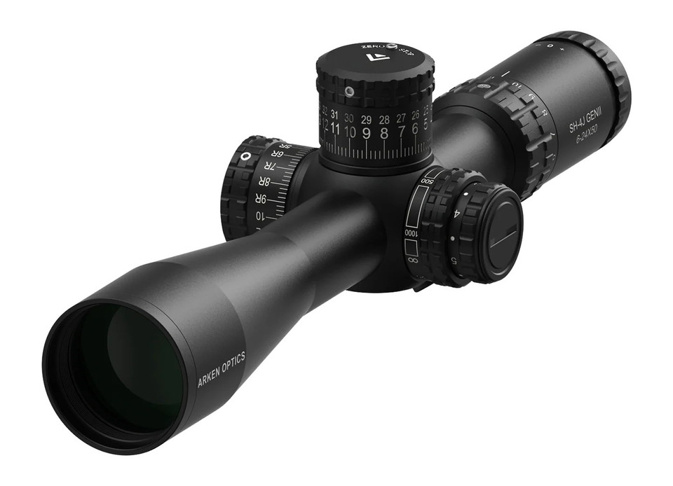 ARKEN VPR 6-24x FFP Rifle Scope with 34mm MOA Tubus