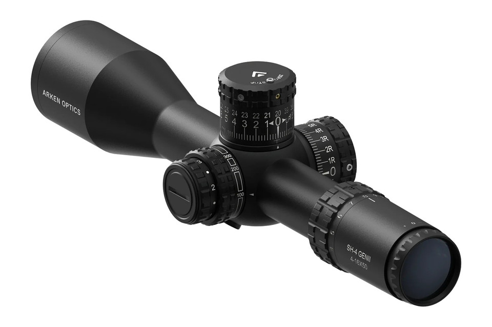Arken SH4GII-4161VPR VPR 4-16x34mm First Focal Plane Rifle Scope with MRAD Reticle