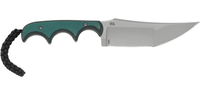 Columbia River Min Katana Knife with 3.56-Inch Blade, Green / Black Handle