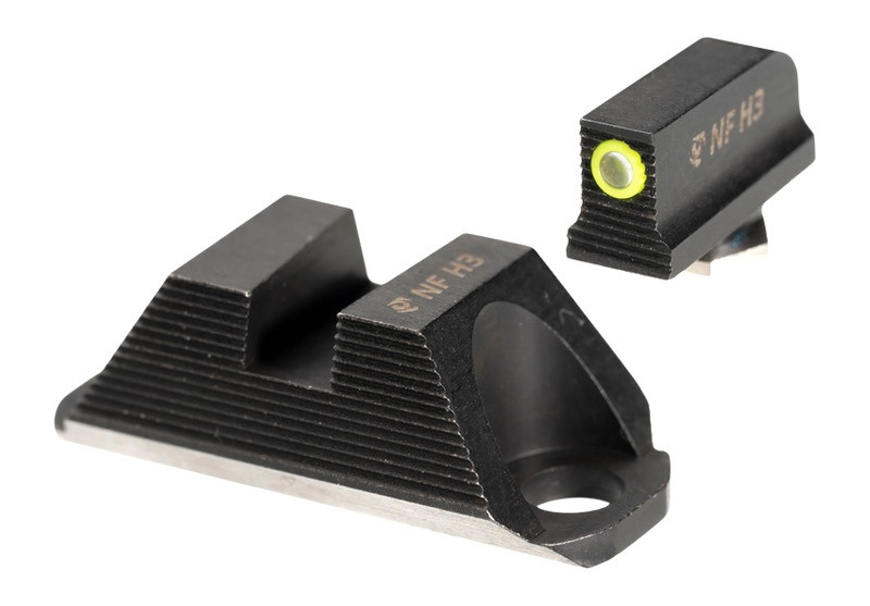 Night Fision GLK-001-230-362-YGZX Glow Sight for Glock 19 and 45