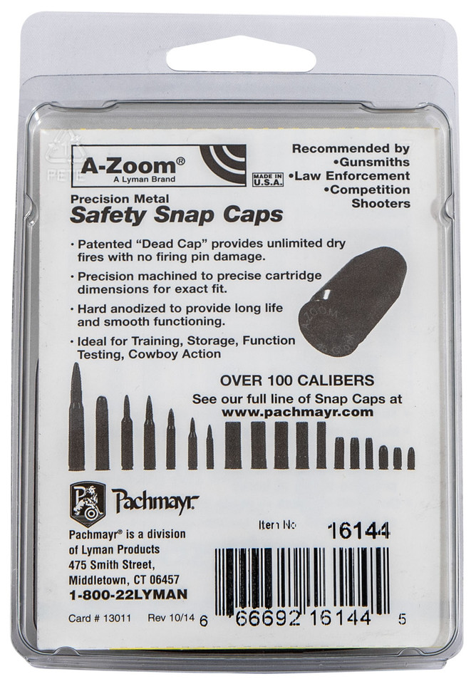 A-Zoom Snap Caps for .500 S&W Revolver - Practice and Dry Fire Training Kit