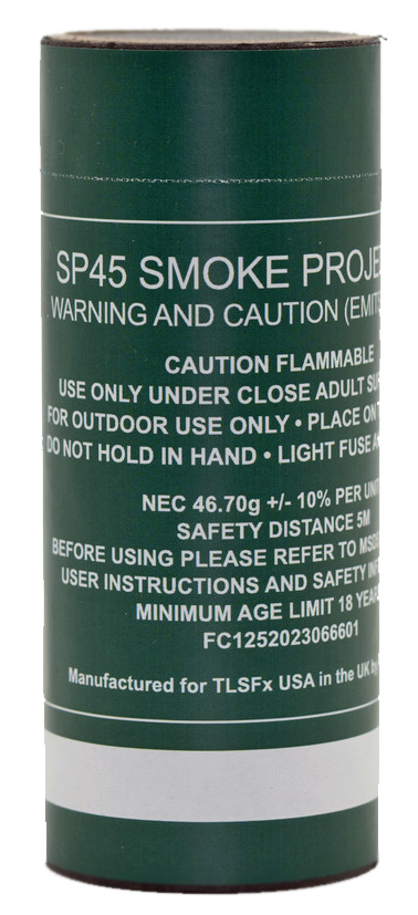 TLSFXUSA SP45 Smoke Grenade – Professional Tactical Training Smoke Device