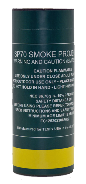 TLSFXUSA SP70 Smoke Grenade – High-Output Tactical & Training Smoke Device