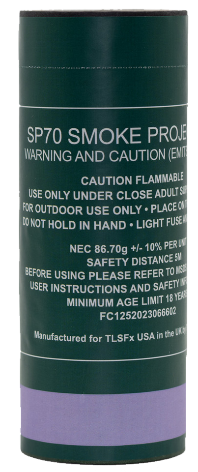TLSFXUSA SP70 Smoke Grenade – High-Output Tactical & Training Smoke Device