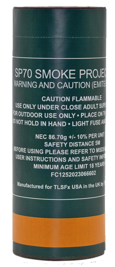 TLSFXUSA SP70 Smoke Grenade – High-Output Tactical & Training Smoke Device
