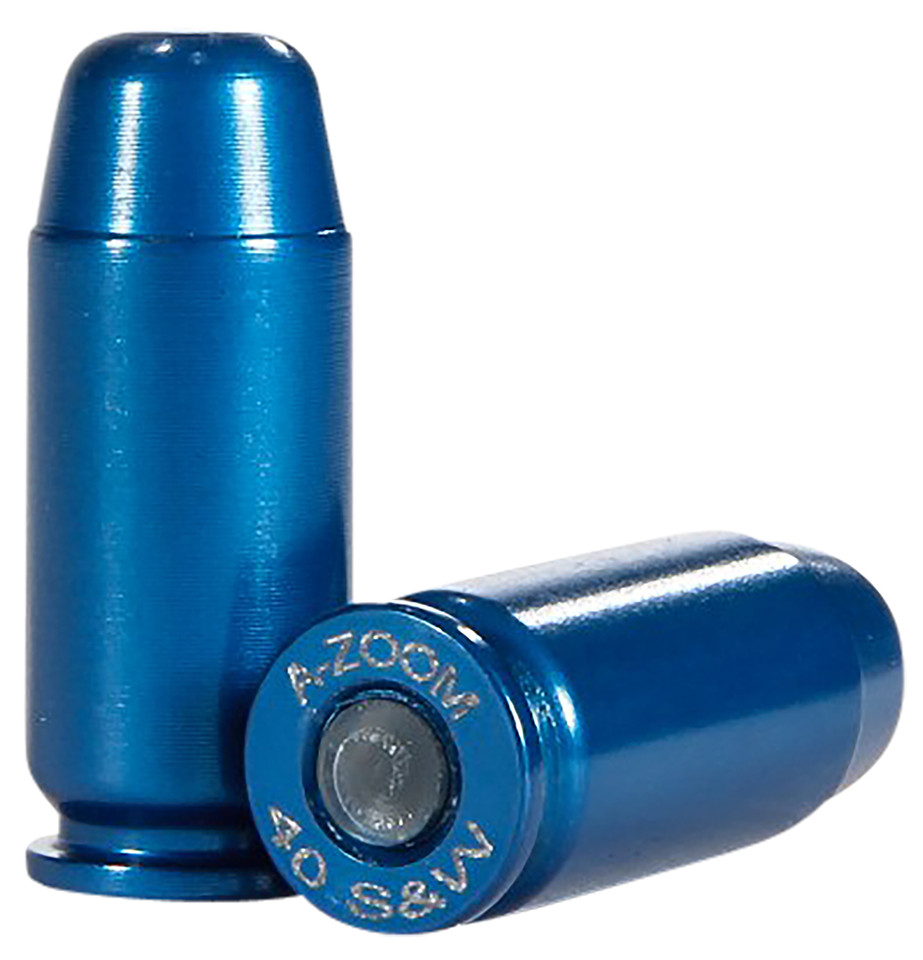 A-Zoom Blue Snap Caps 40 S&W Dummy Rounds – Precision Aluminum Training Ammunition