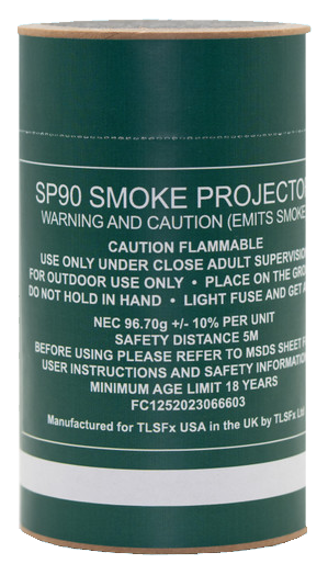 TLSFXUSA SP90 Smoke Grenade – Maximum Output Tactical & Simulation Smoke Device