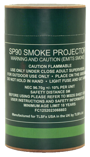 TLSFXUSA SP90 Smoke Grenade – Maximum Output Tactical & Simulation Smoke Device