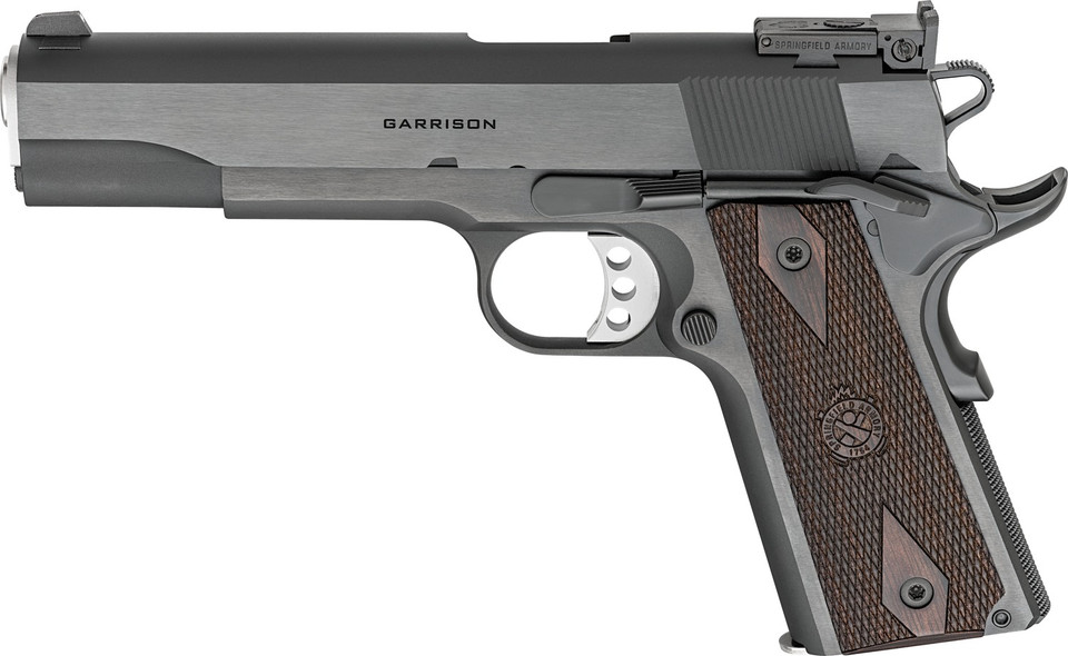 Springfield Armory 1911 Garrison .45 ACP Pistol with 5-Inch Barrel and Thinline Wood Grips