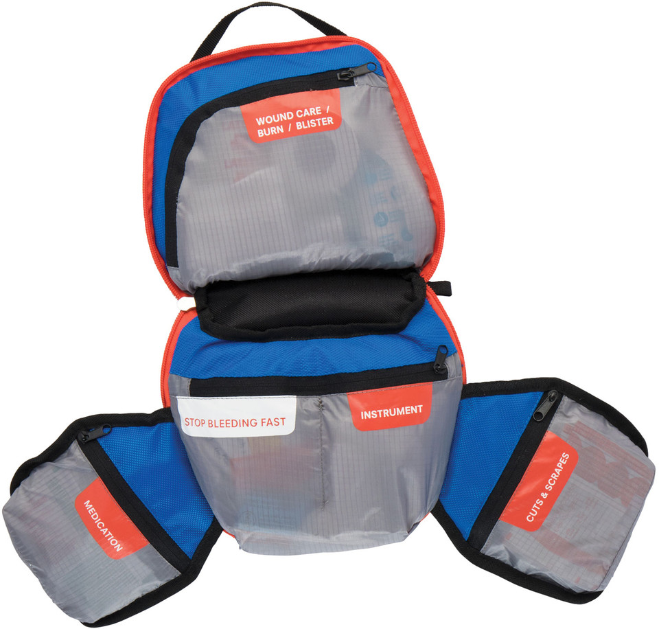 Adventure Medical Kits 01001003 Mountain Backpacker Medical Kit Treats Injuries/Illnesses Water Resistant Blue