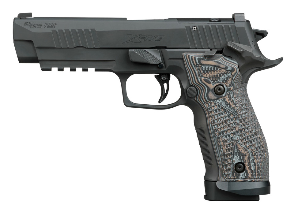 Sig Sauer P226 XFive Extreme 9mm with Optic Ready Slide and Custom G10 Piranha Grips