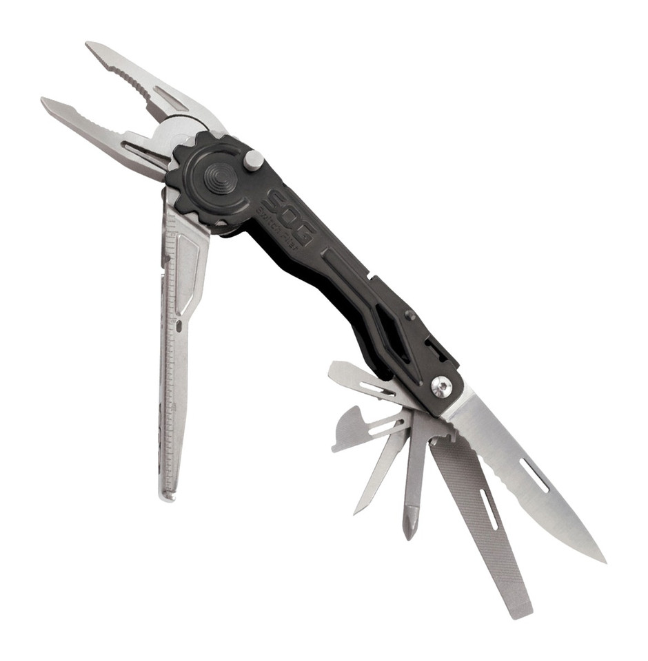 SOG SwitchPlier 2.0 - 12-In-1 Multi-Tool Black / Silver