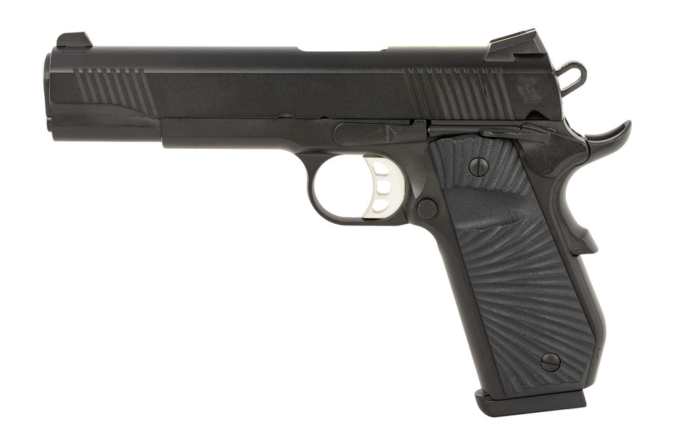TISAS Arms 1911 Duty .45 ACP with Black Cerakote Finish and Black G10 Starburst Grips