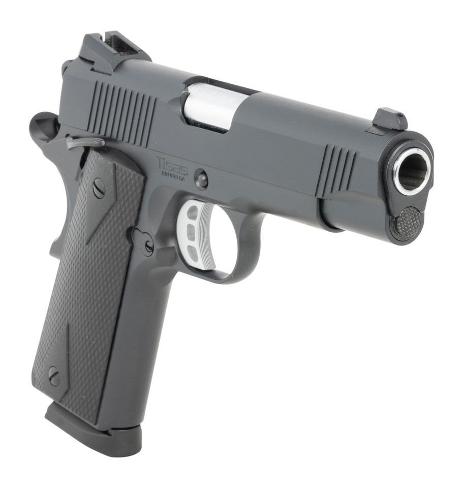 TISAS Arms 1911 Carry B45 45 ACP 4.25-inch Barrel with Black Cerakote Finish and 8+1 Capacity