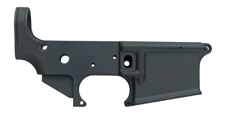 White Label Armory Forged Lower Receiver for AR-15 in Black Hardcoat Anodize