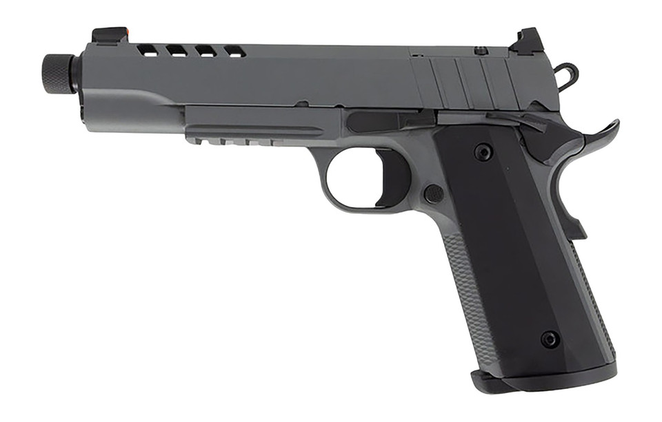 TISAS Arms 1911 Night Stalker SF 10mm Auto Pistol with 8+1 Capacity and Gray Cerakote Finish