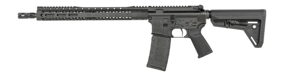 Black Rain Ordnance SSPABLK 5.56 NATO AR-15 Rifle with 16-Inch Threaded Barrel and Magpul Stock