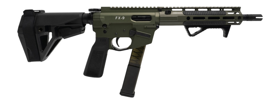 Freedom Ordnance FX9P Elite 9mm Luger Semi-Auto Rifle / 10 Inch Threaded Barrel and Black Nitride Finish