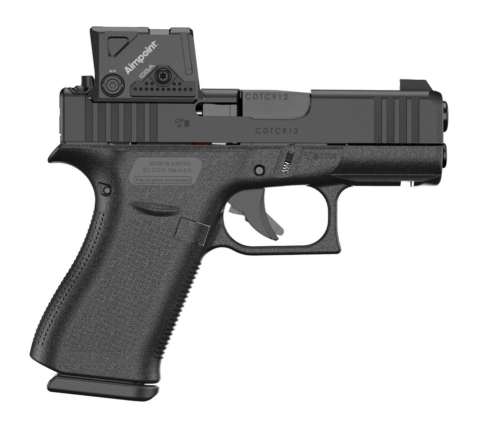 Glock G43X 9mm MOS Optics-Ready Subcompact Pistol / Aimpoint Red Dot