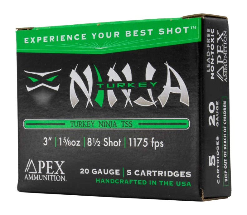 APEX Ammunition Ninja20 20 Gauge Shotshells, 3 Dram, 1-5/8 Inch, 8.5 Shot, 5/10 Pack