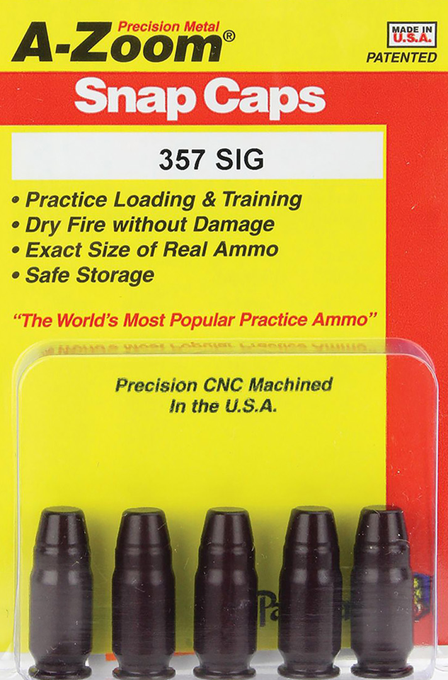 A-Zoom .357 SIG Pistol Snap Caps – 5 Pack