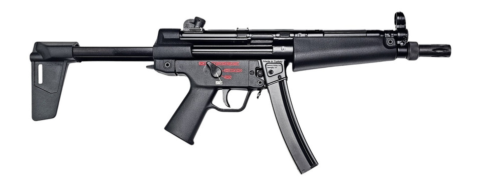 Century Arms AP5 Navy 9mm Pistol 8.5 Inch Threaded Barrel with Brace Black
