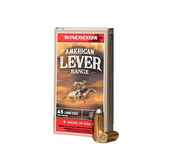 Winchester Ammo .45 Long Colt Lead 250-Grain Ammunition, 50 Rounds Per Box