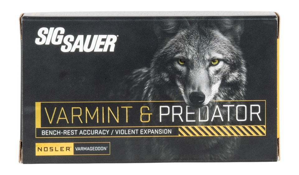 Sig Sauer Varmageddon .243 Winchester 70 Grain Varmint Bullet 20 Rounds