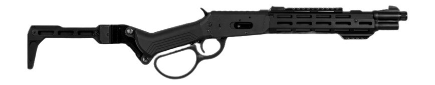 DERYA Firearms RANX .45 Long Colt Lever-Action Pistol with 12-Inch Barrel and Aluminum Stock