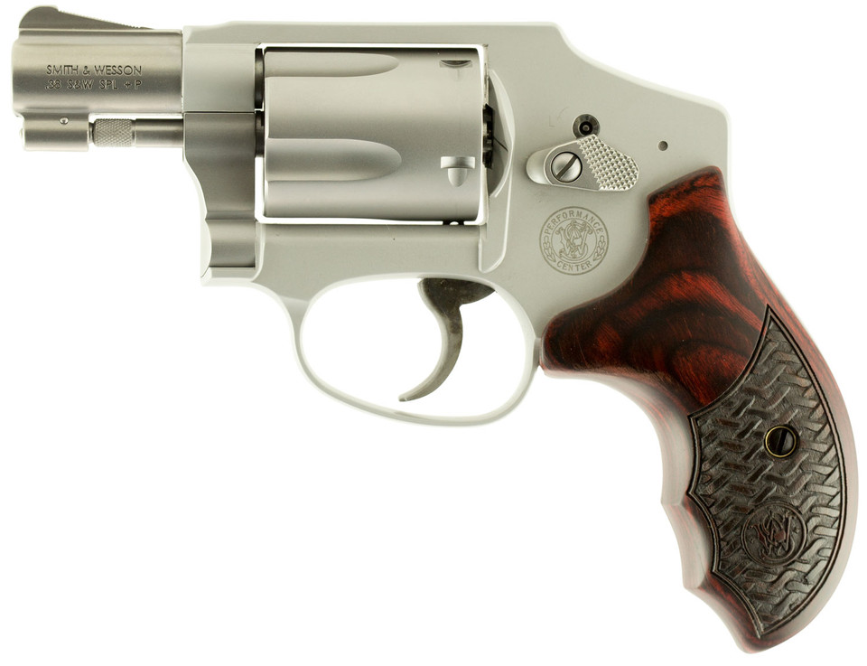 Smith & Wesson M642 J-Frame Revolver 38 Special +P Stainless Steel, 1.88-inch Barrel