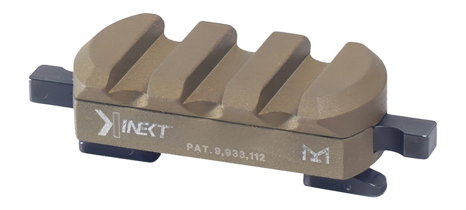 Kinetic Development Group 3 Slot Mount for Firearm Accessories in FDE Finish