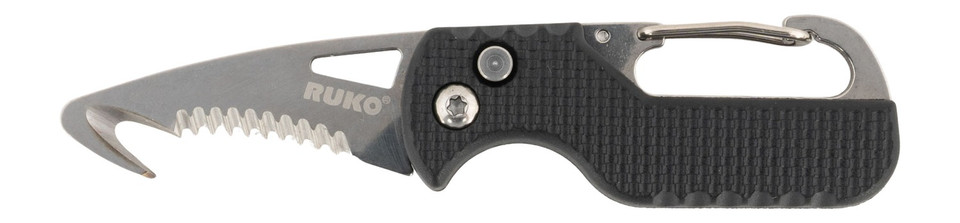 Rynoblade Knives RUK0194BK Rescue 1.75-inch Black G-10 Folding Knife