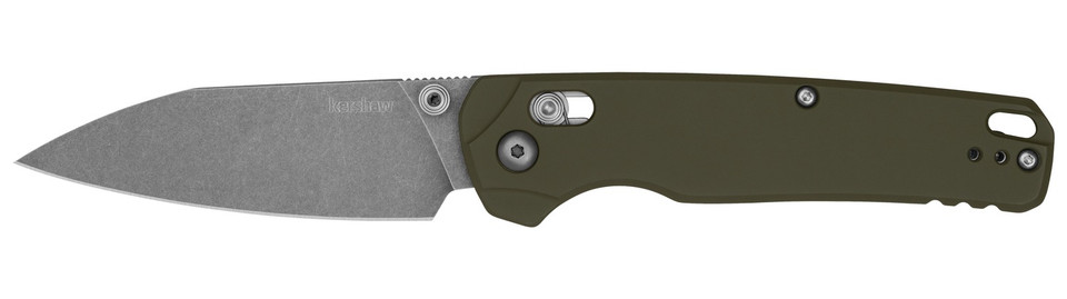 Kershaw Bel Air XL Knife / Aluminum Coated Olive Handle