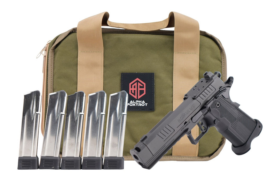 Alpha Foxtrot AF Romulus 1911 Pistol 9mm with 4.25-inch Barrel and Optic Ready Slide