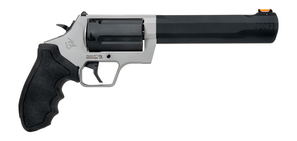 Taurus Judge 2-Judge65 Revolver 45 Long Colt / 410 Bore 6.5-inch Stainless Steel Barrel Black Rubber Grips