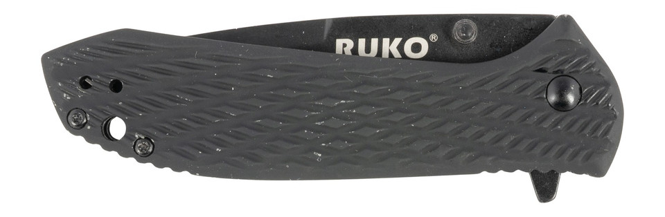 Rynoblade Knives RUK0179BBK Folding Knife with 3.25-inch Blade and Black Handle