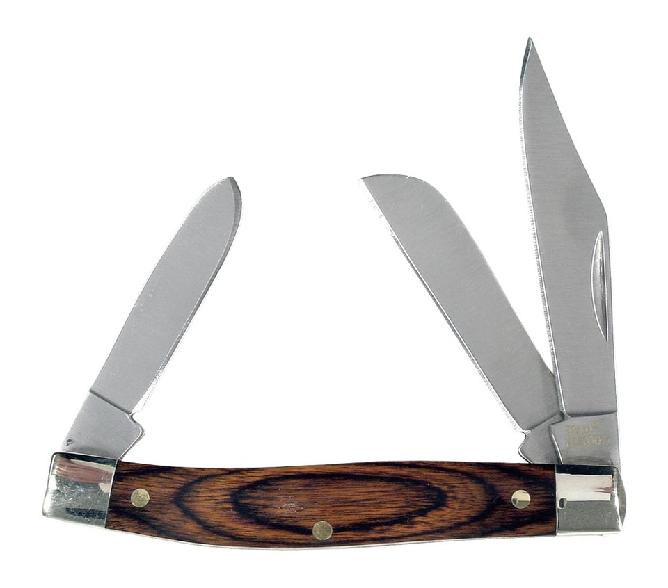 Rynoblade Knives RUK0071 Pakawood Folding Knife with 3-5/16 Inch Blade