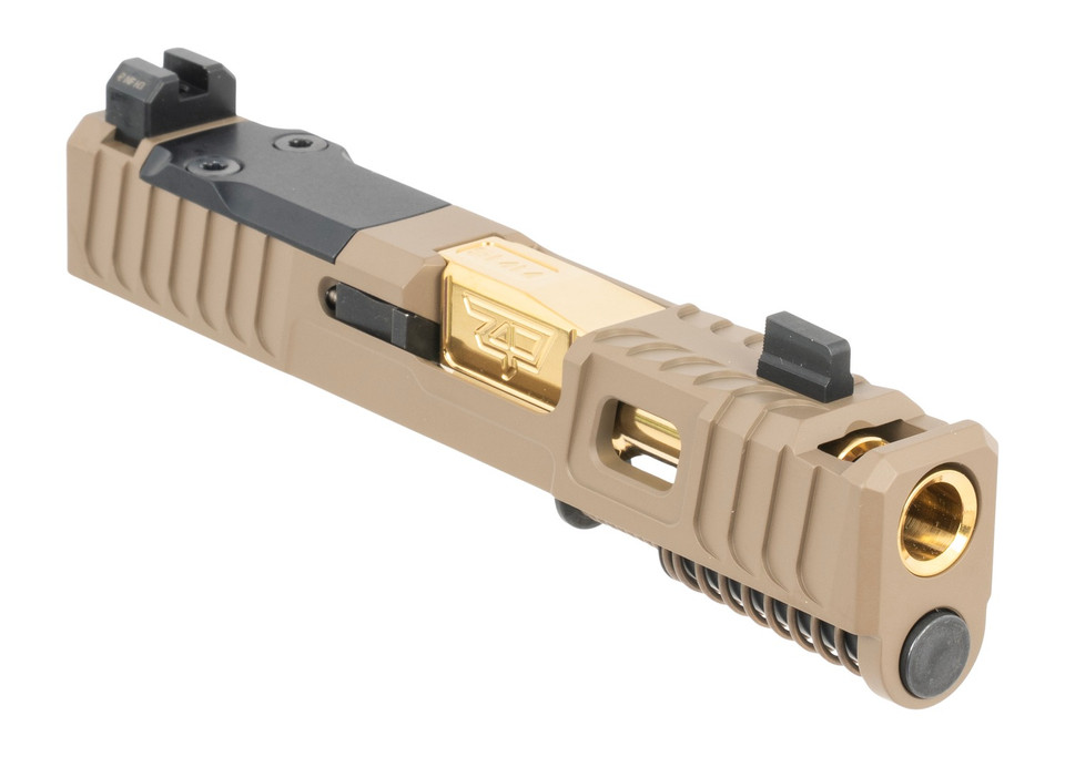 Zaffiri Precision G43 Slide with Gold Finish for Glock 43
