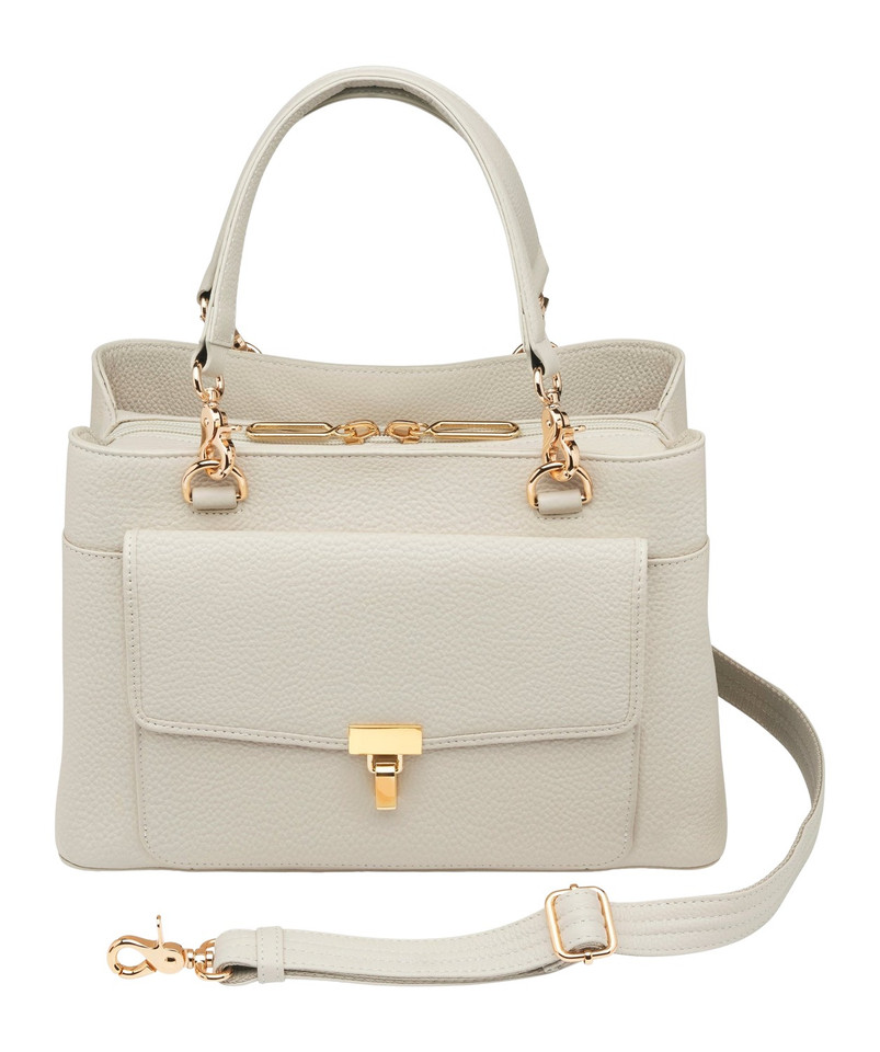Kingport Industries LLC GTM-32/PB Bone Large Satchel Crossbody Bag