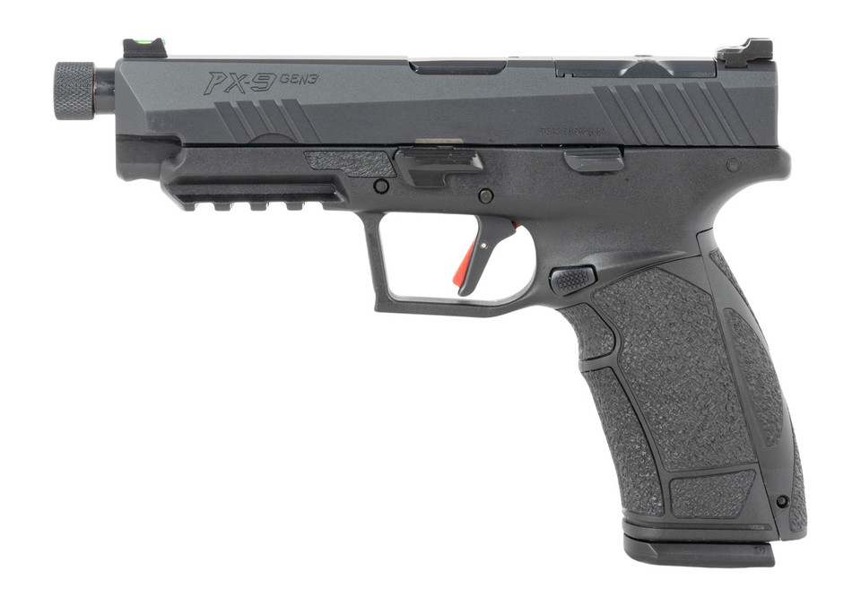 TISAS PX-9TTH 9mm Pistol / 5.10-inch Barrel, Black Cerakote Finish, 20+1 Capacity