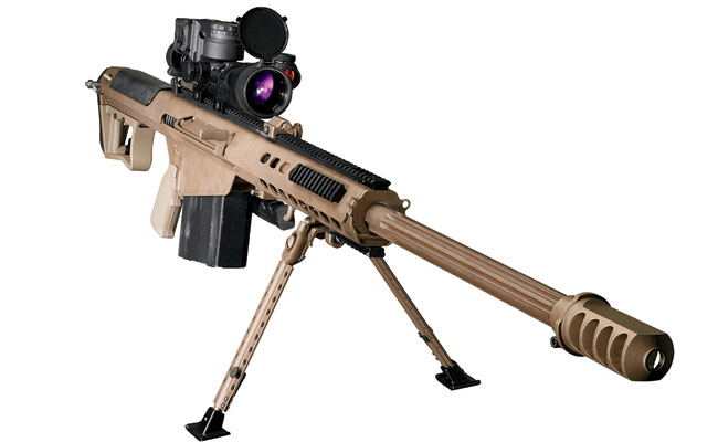 Barrett M107A1 .50 BMG Semi-Automatic Rifle 29" Fluted Barrel Flat Dark Earth