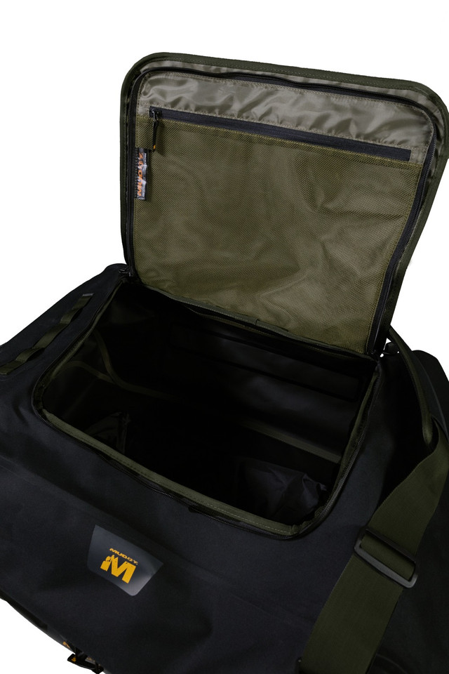Walkers Game Ear MUDDY DV8 70L Duffle Bag Black and Tan