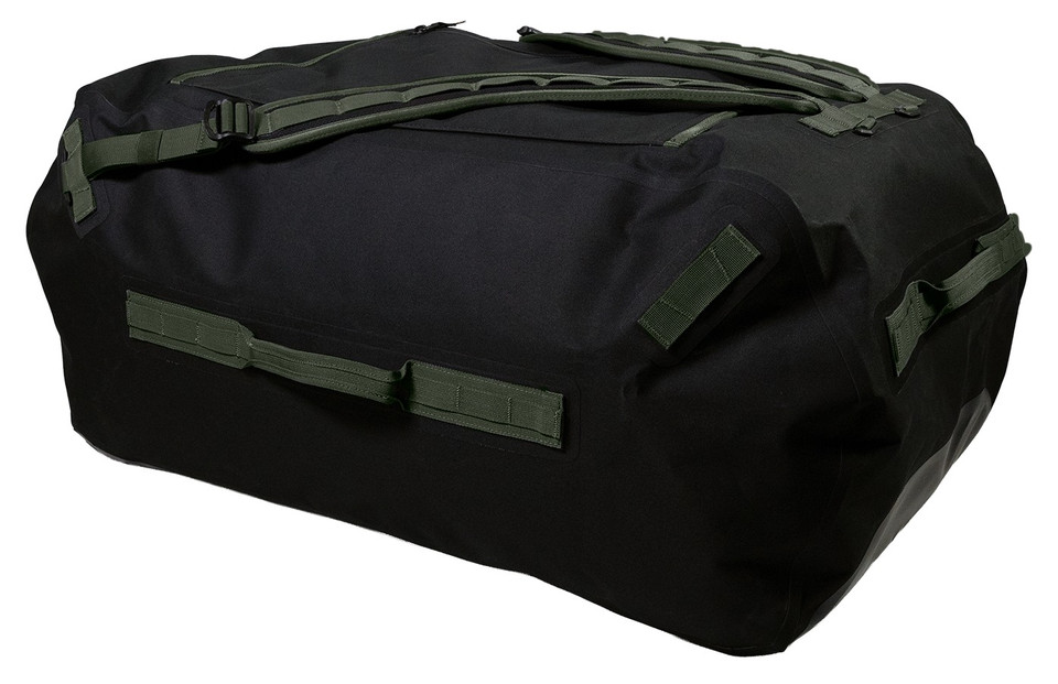Walkers Game Ear Muddy DV8 100L Duffle Bag Black and Tan
